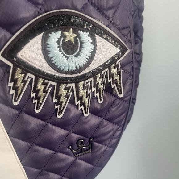 Oliver Thomas Backpack Womens Metallic blue Quilted Tennis Racket bag - Picture 4 of 16